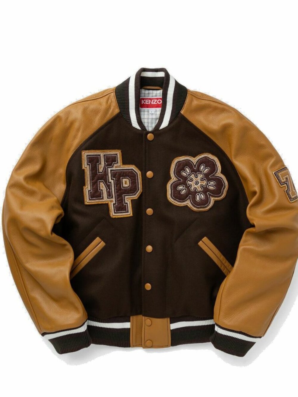 Kenzo Boke Flower Varsity Jacket Brown - Medium